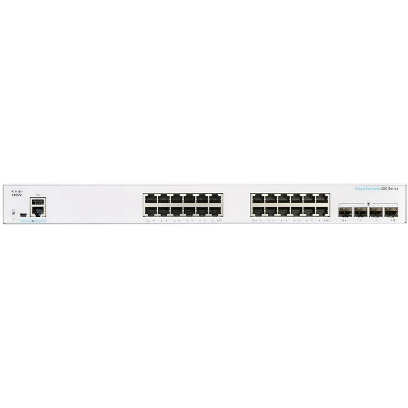سوییچ 24پورت شبکه سیسکومدل cbs350-24t-4g